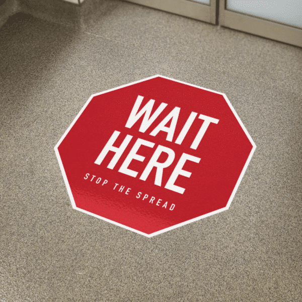 floor graphics for event, safety, or promotion!